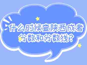 什么時候查陜西成考分數和分數線?