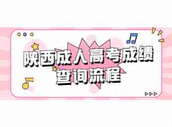 陜西成人高考成績(jī)查詢流程