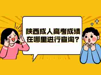 陜西成人高考成績在哪里進行查詢?