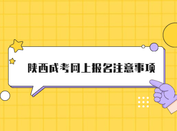 陜西成考網上報名注意事項